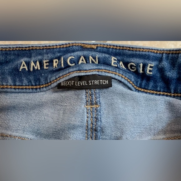 AEO AMERICAN EAGLE OUTFITTERS DISTRESS RIP jeans women’s size 8 - Picture 11 of 17